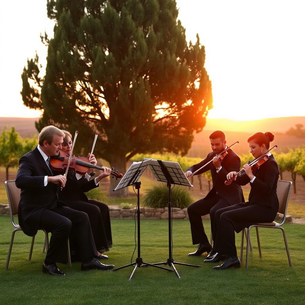 Vinhedo · pôr do sol